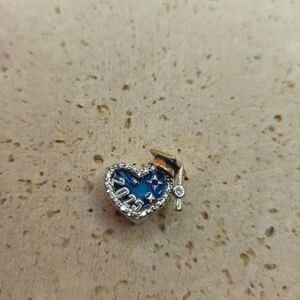 2025 Graduation Heart Shaped Charm 925 Sterling Silver